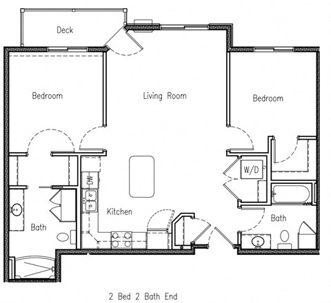 a floor plan of a house with bedrooms and a living room